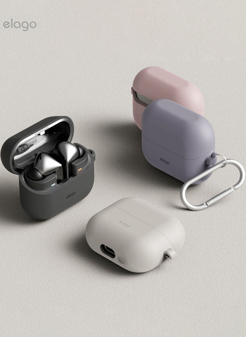 elago Samsung Galaxy Buds 3 / 3 PRO Case Silicone Hang with Carabiner